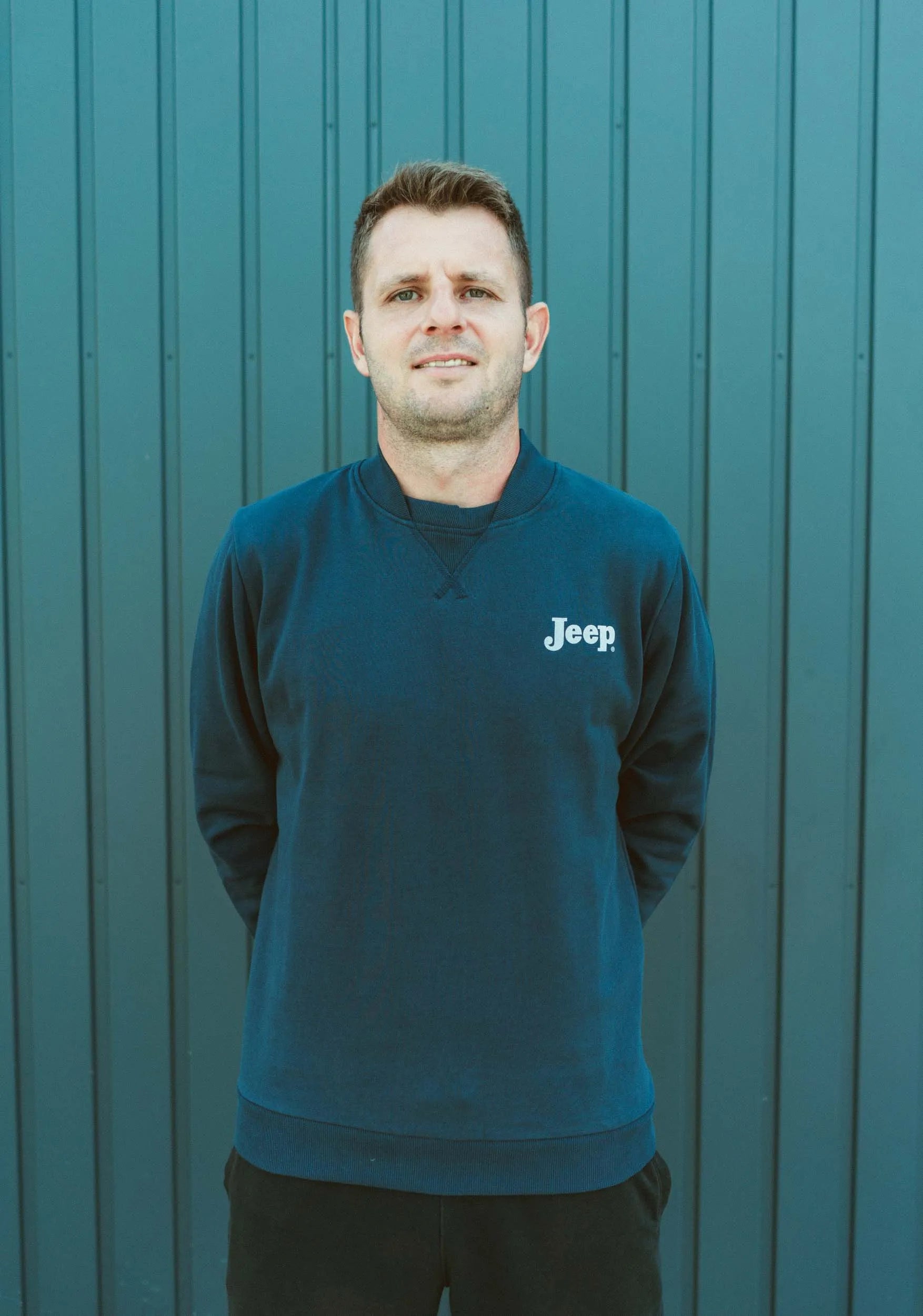 Jeep férfiak bombázó nyak pulóver, S