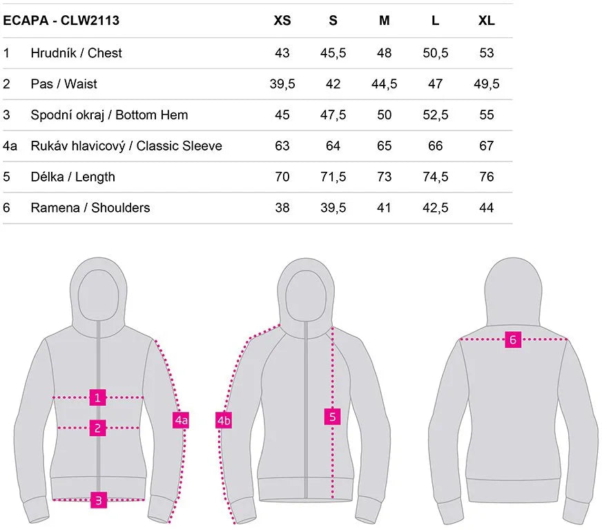 Hoodie feminino ecapa, xs