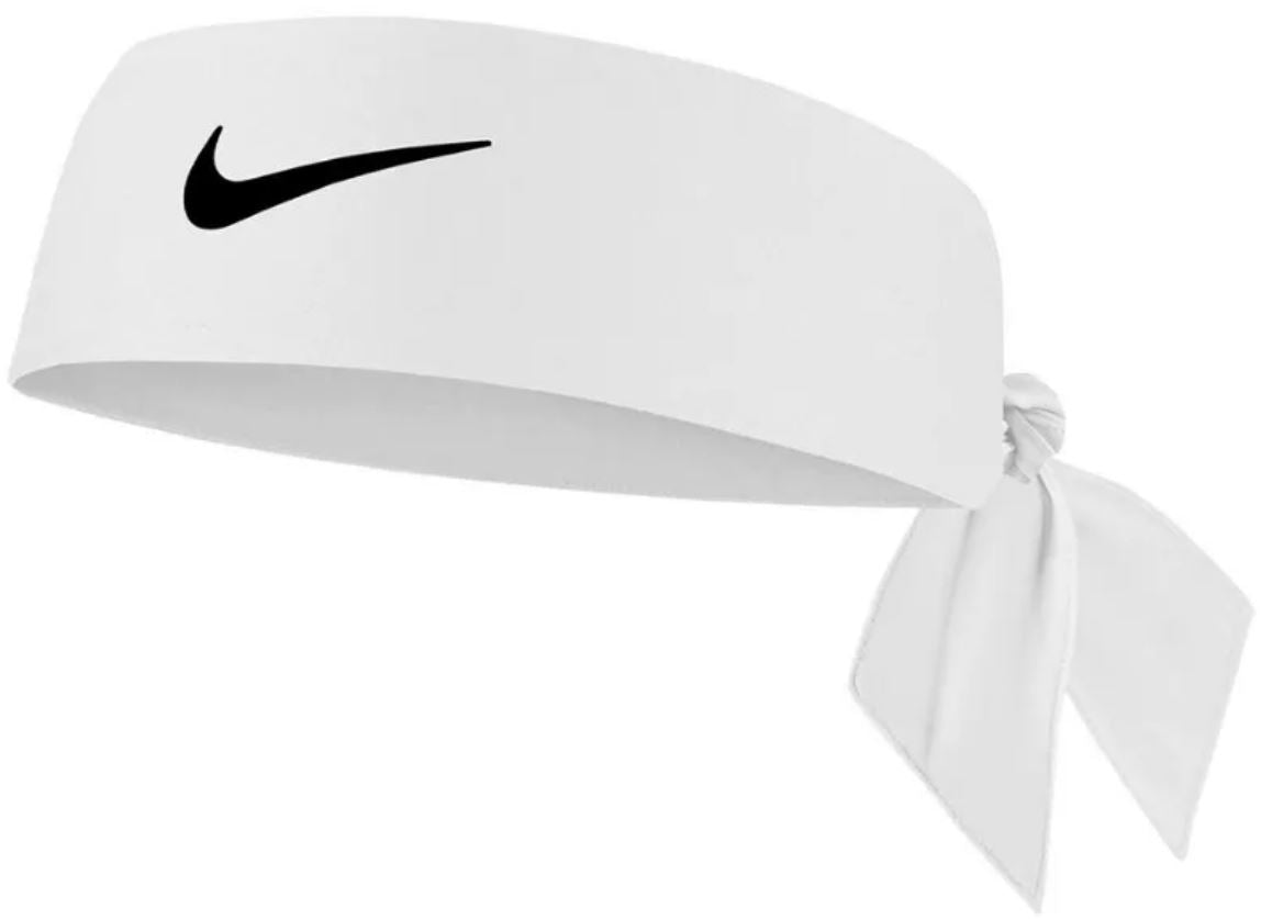 PITENBALD/SCARF NIKE DRI-FIT HEAD TIE 4.0 WHITE-BLACK