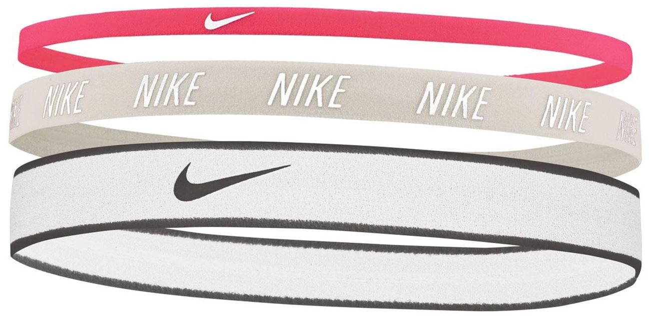 Nike headbands 3-phacáiste bándearg-iarann-bán