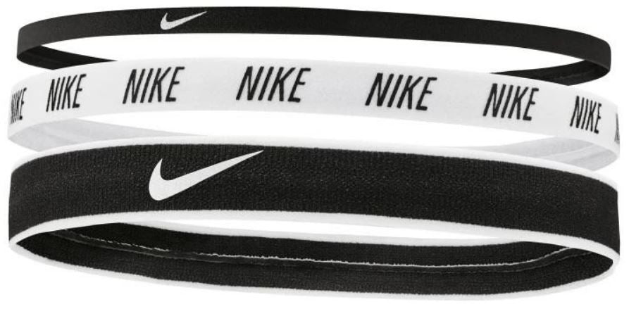 Nike hoofdbanden 3-pack zwart-wit-black