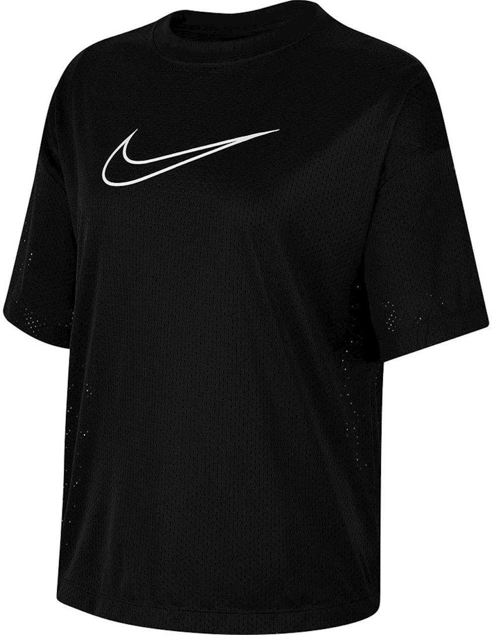 Women's T-shirt Nike Mesh Shirt Top Black, S