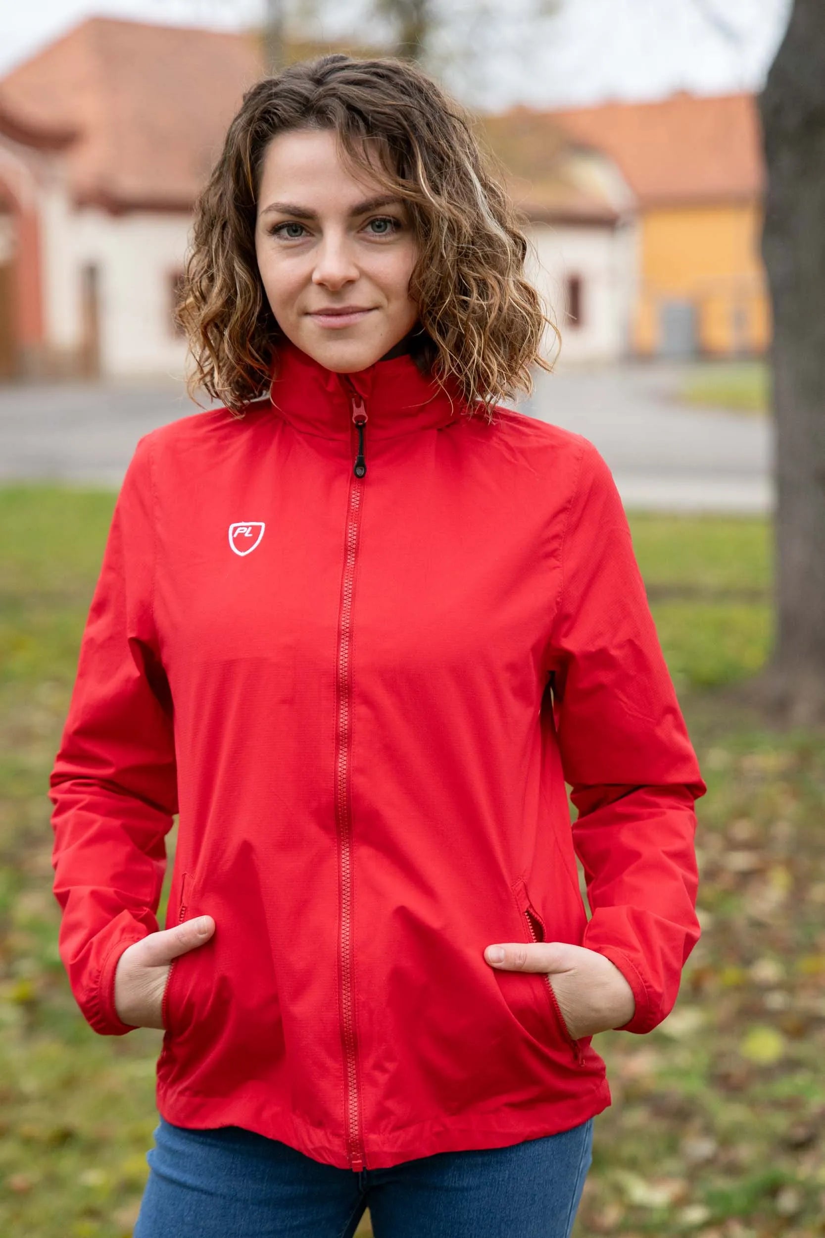 Kurtka zawodników damskiej Scarlet Red, S.