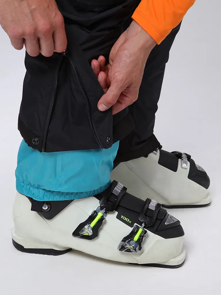 Pantaloni de schi pentru bărbați impermeabili oipur gri închis 2xl