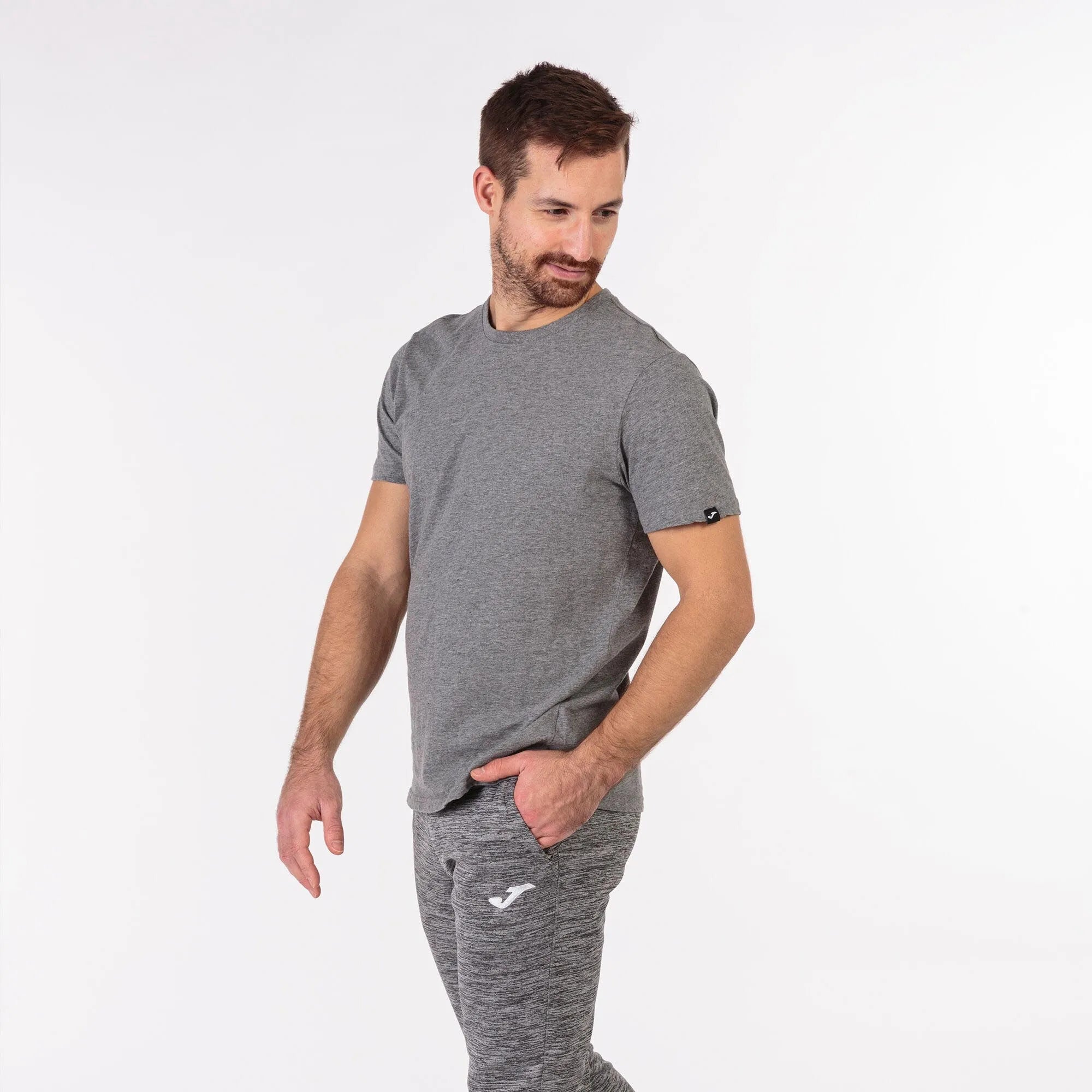 T-shirt joma desert sleeve melange gray gray m