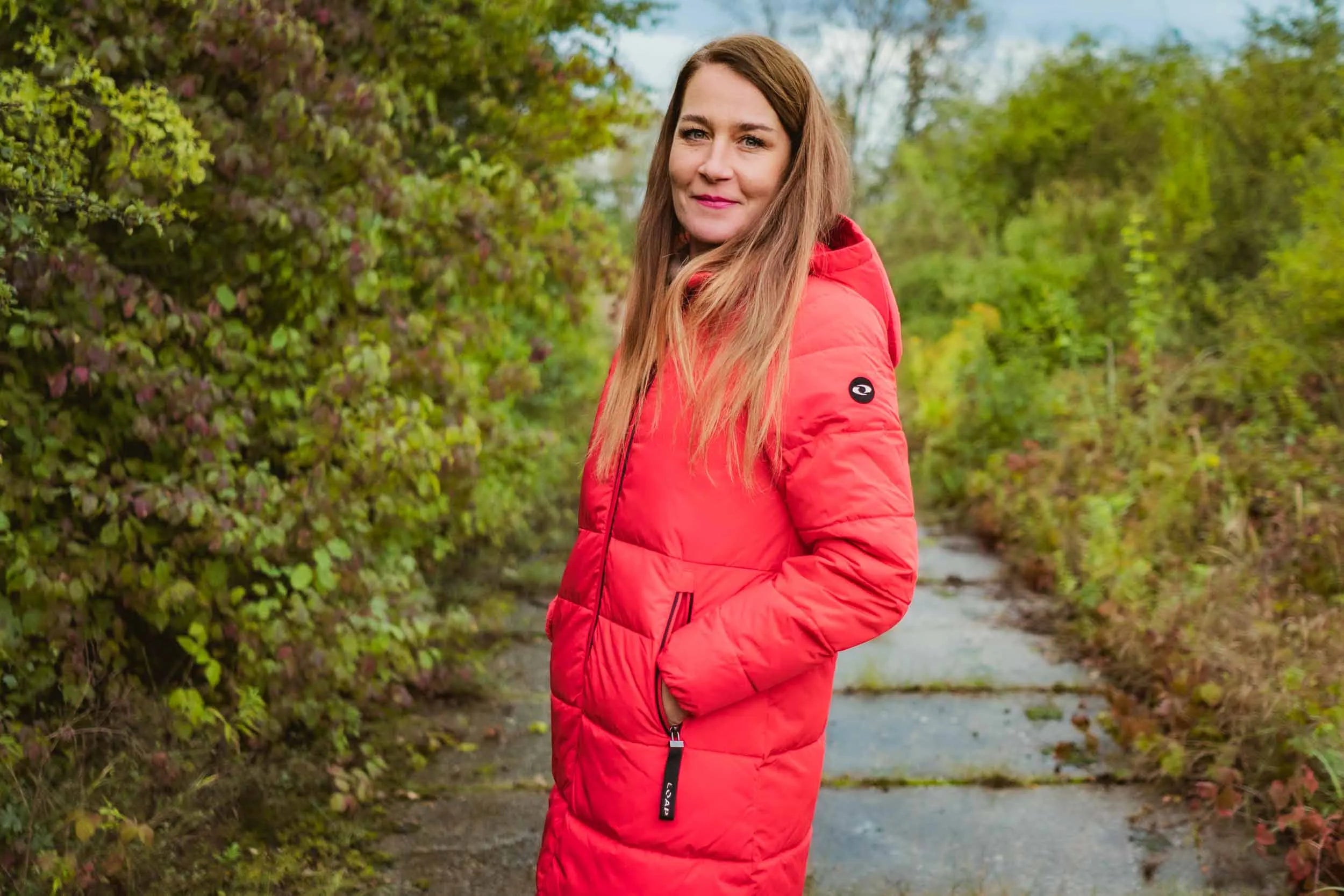 Tandora Red Ladies Jacke L - Warm & Water Retoting