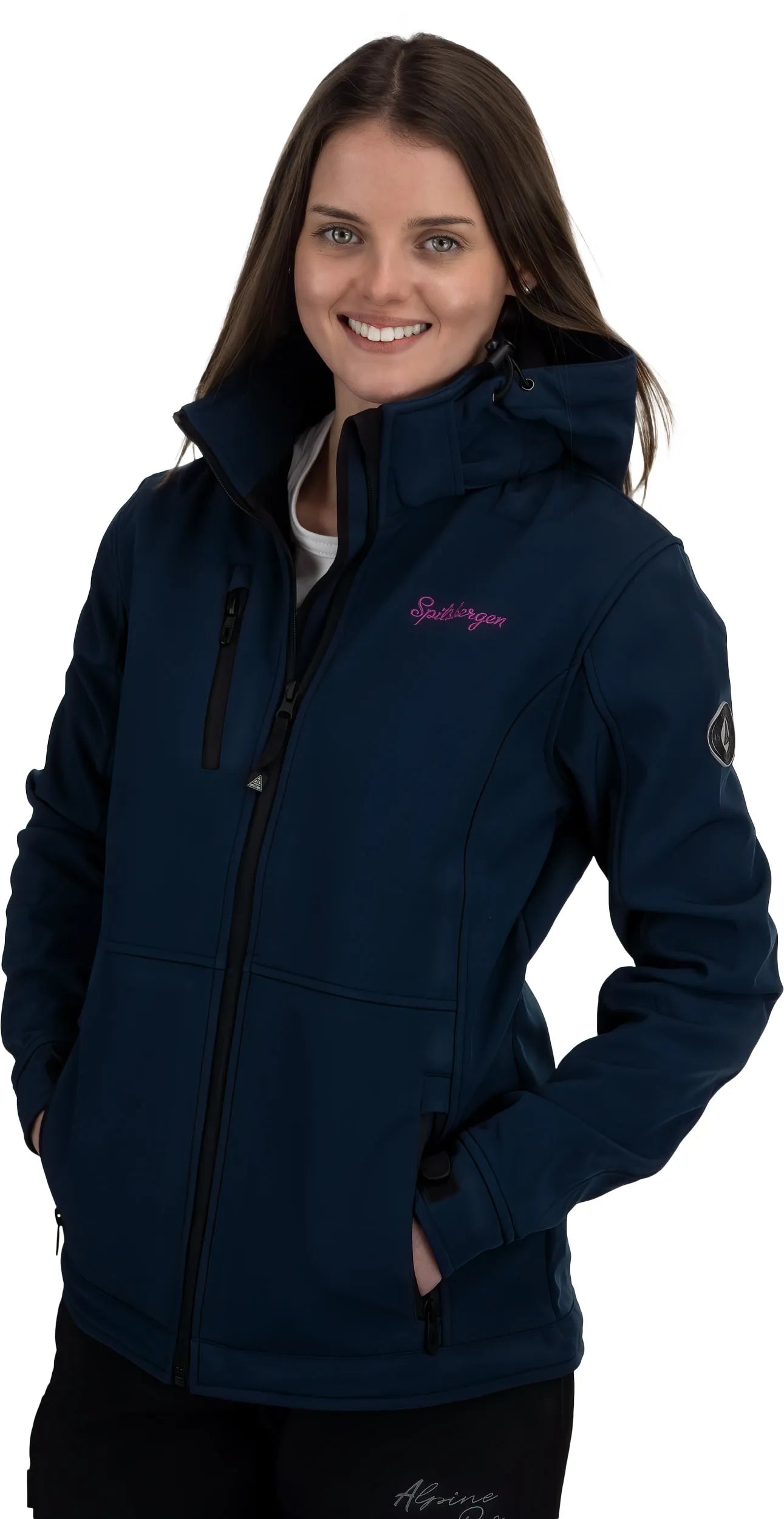 Ladies Softshell Spitsbergen 3 -Laags Jacket Navy - Implaz