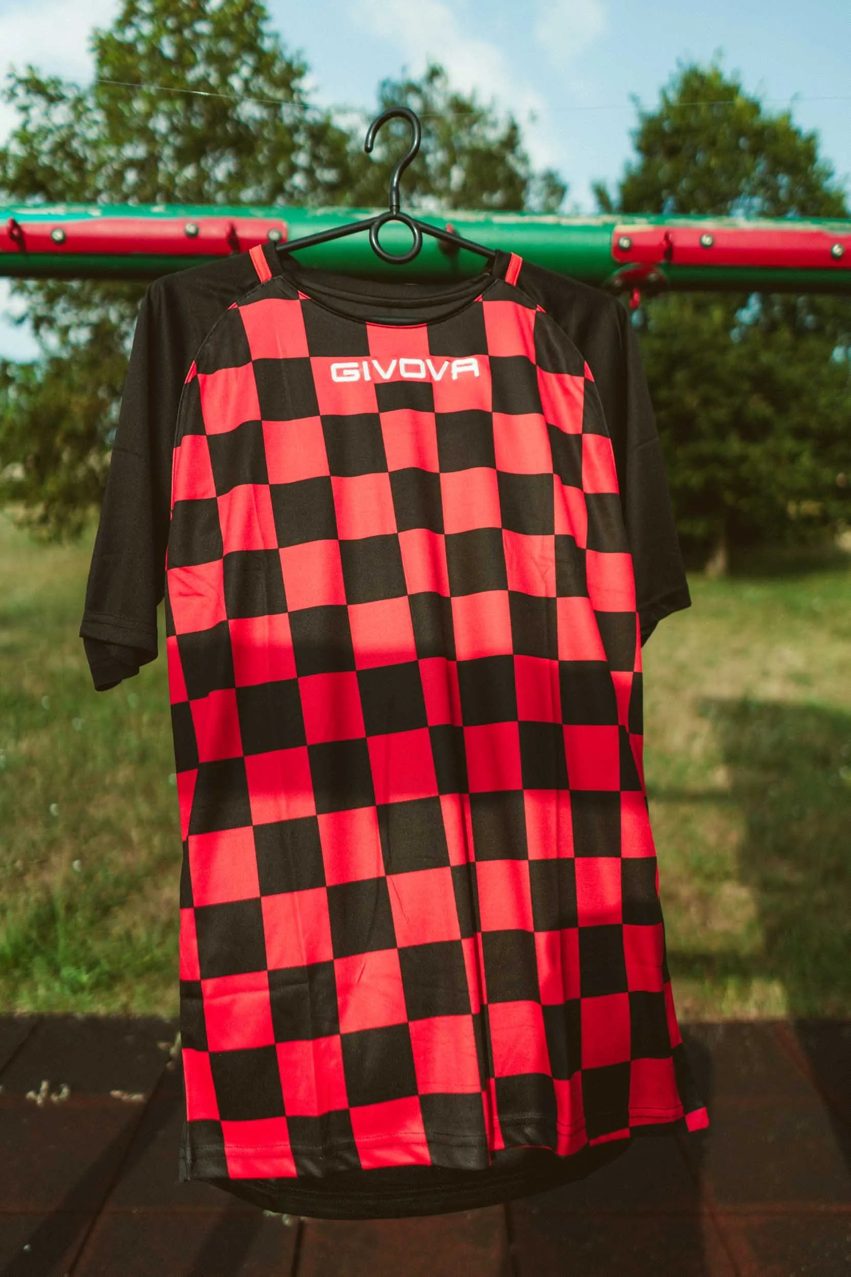 Sports jersey givova dama orange-black red xl