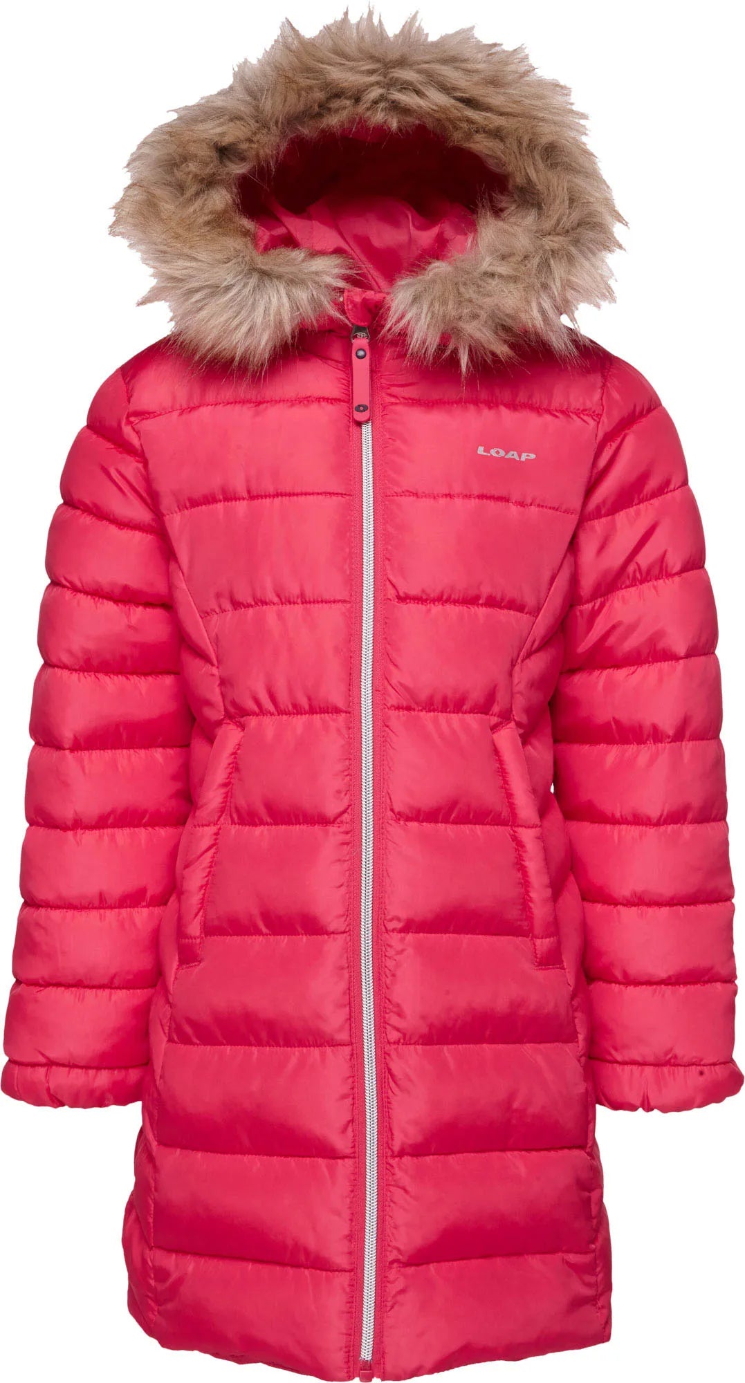 Pink Girls Winter Jacket Loaf Indala 146-152