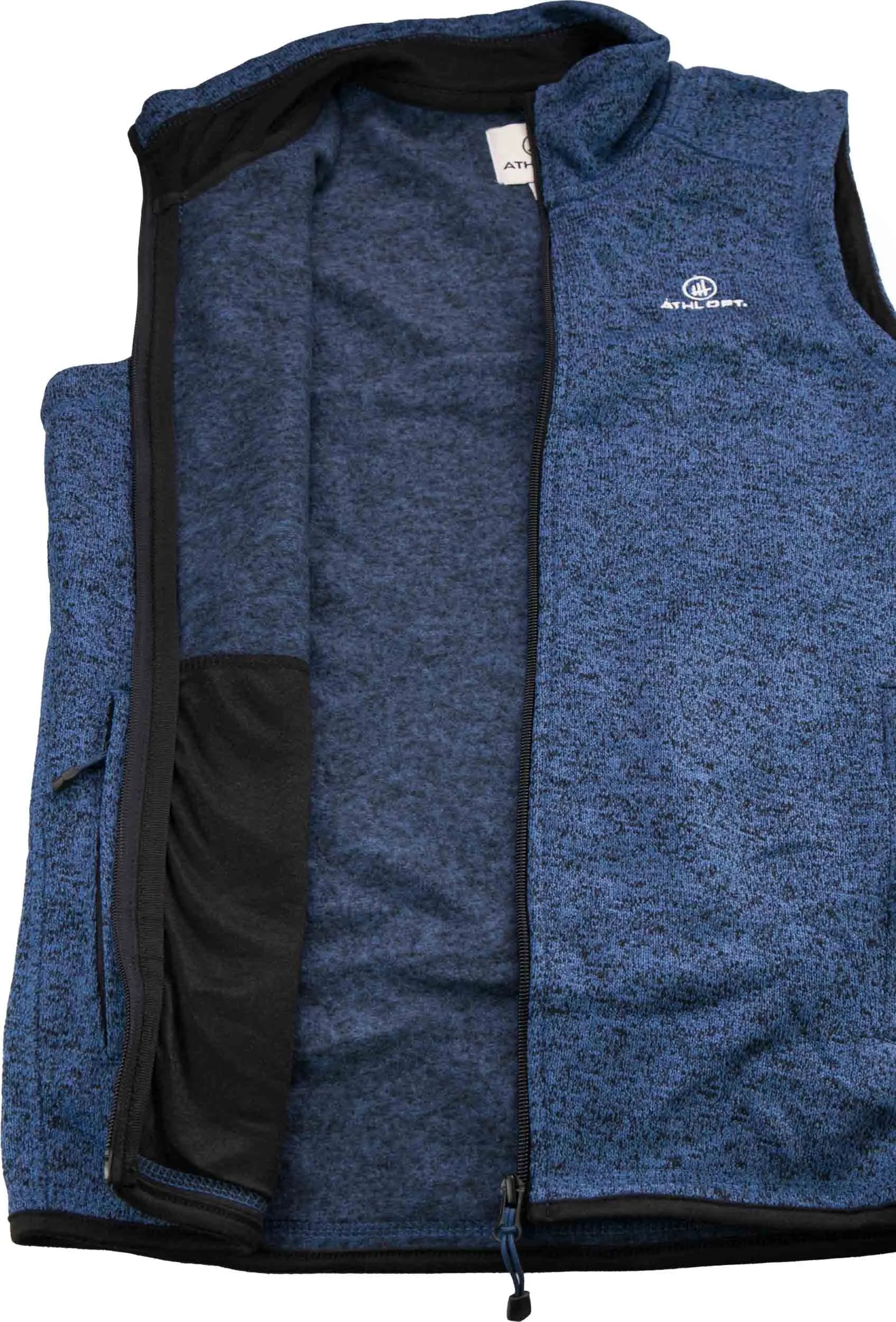 Kvinders vest atlet. Dpt jasminblå melange, s