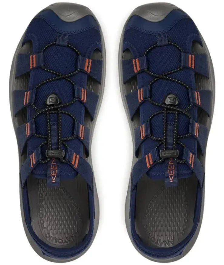 Fir Herenschoenen Keen Seanik H2 Acadamh Cabhlaigh/Flame Gold Zwart 47.5