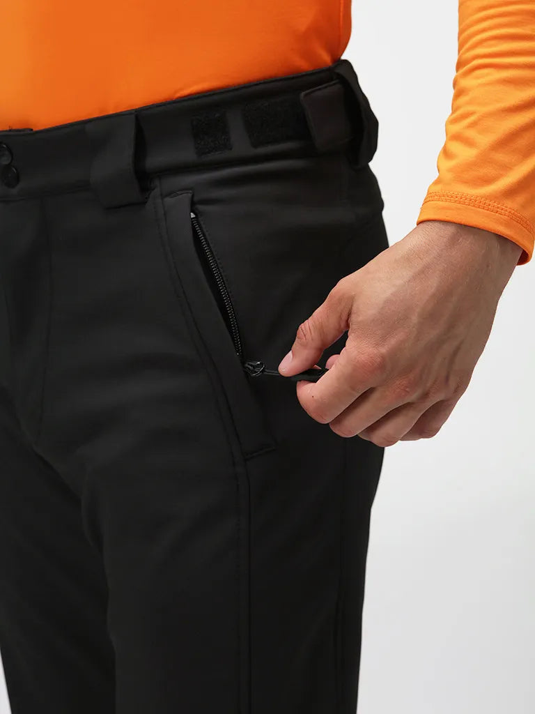 Laep Lupic Black Softshell Pants Men XL - vindtæt og fleksibel