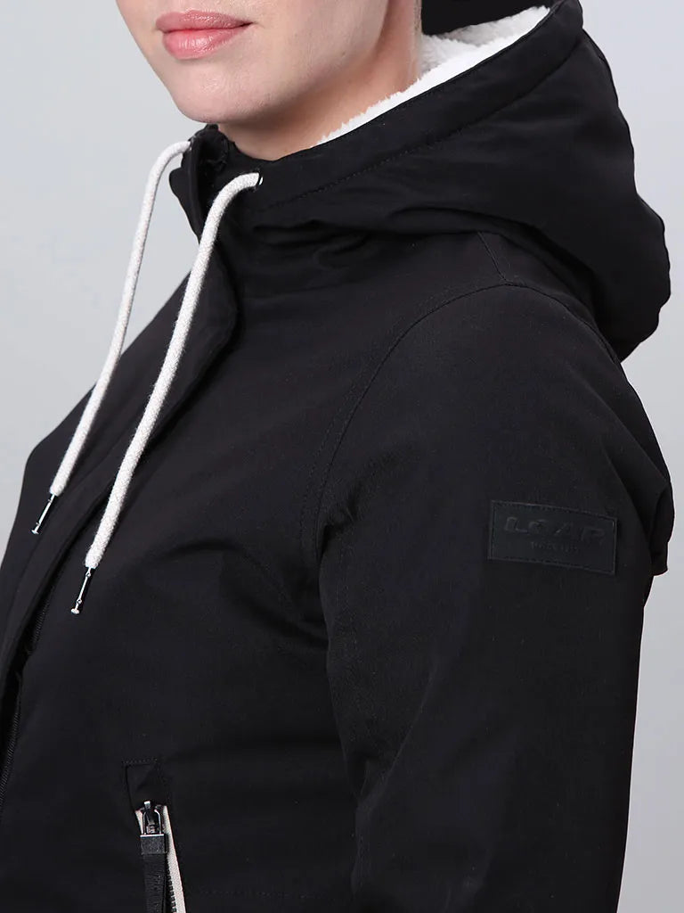 Dámský kabát loap nabella černoši