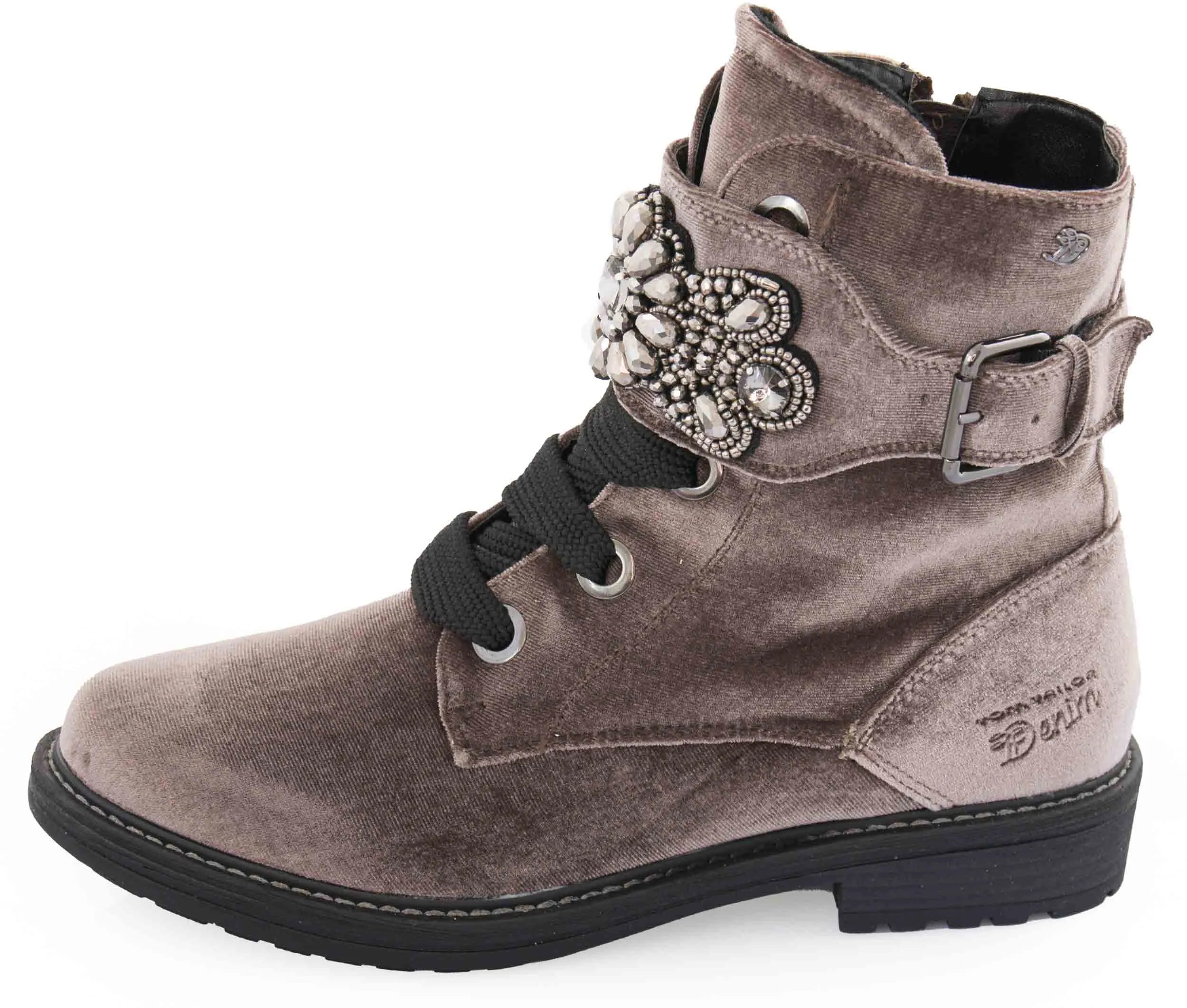TOM TAUSOR TAUPE BOTAS TAMANHO 37 - TRENDY E FELIFICAÇÃO