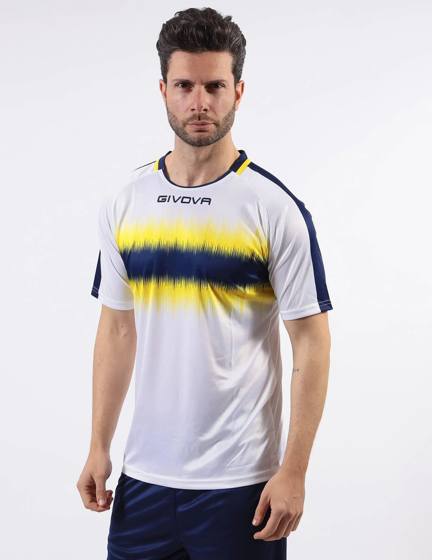 Sport T-shirt Givova Radio Blue-Yellow M