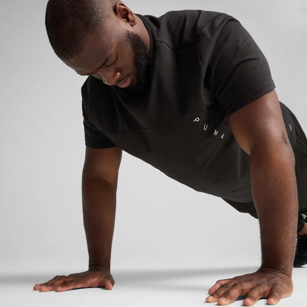 Pánske tričko Puma Tech TriBlend Tee čierna čierna 2xl