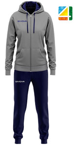 Women's Set Givova King Donna Grey-Blue M