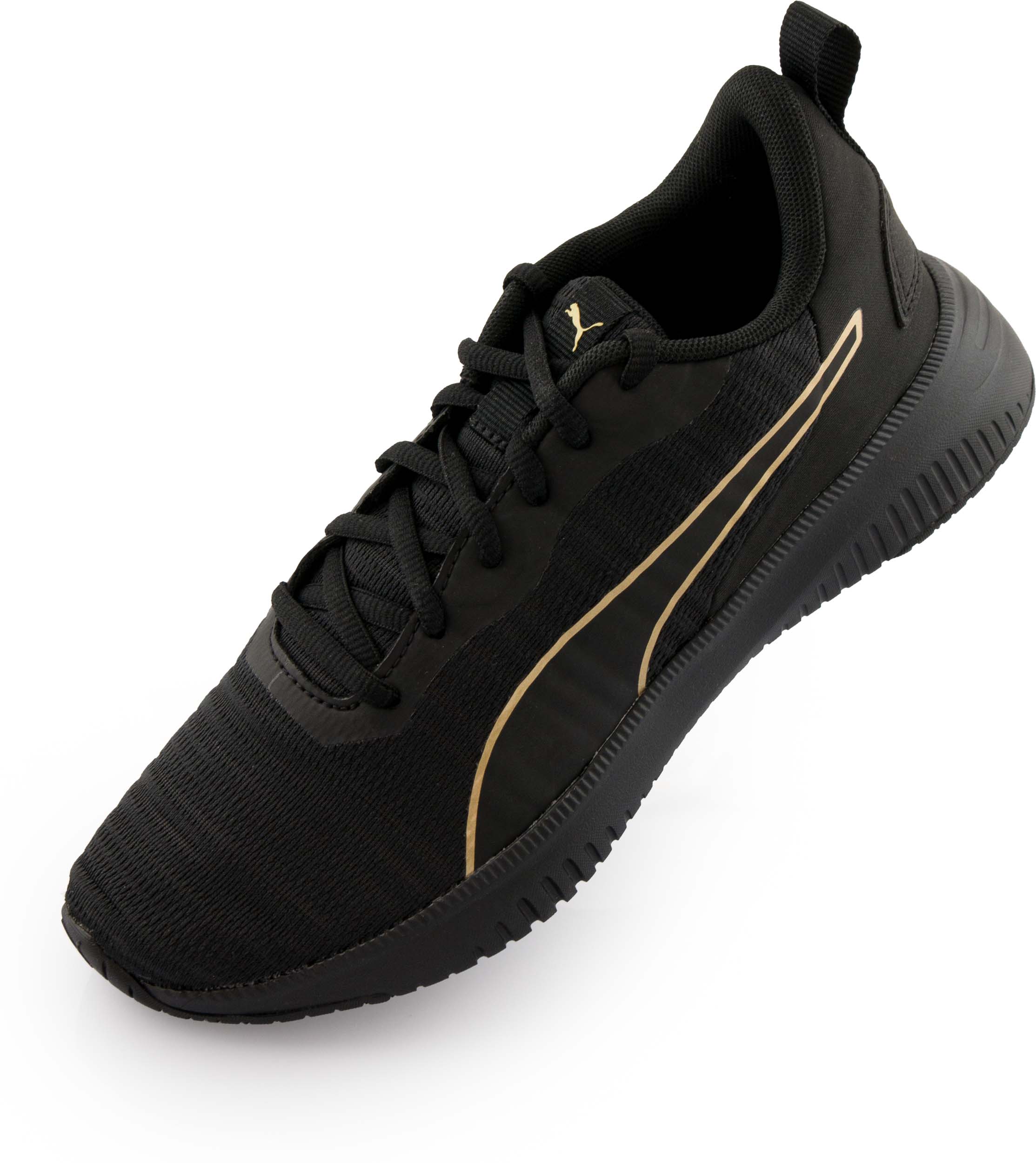 Puma Wmns Flyer Flex Black-Team Gold 38.5
