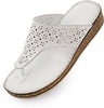 Women's Leather Flip Flops Nell Flip Flops White 37