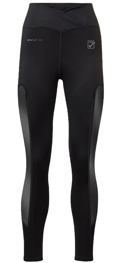 Women's Sports Leggings Givova Eco Leggins Black, S