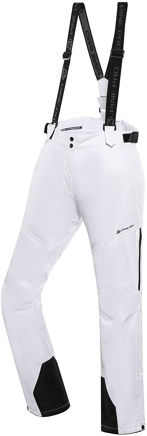 Women's Ski Pants Alpine Pro Osaga White M