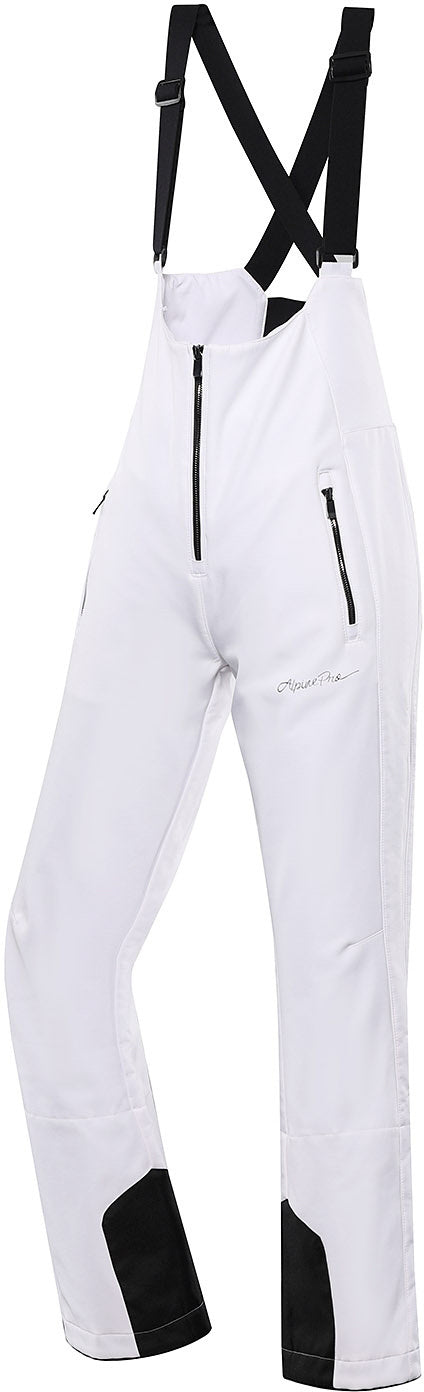 Women's Ski Softshell Pants Alpine Pro Gerana White Xl