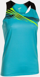 Women's Joma Elite X Tank Top Turquoise-Black M