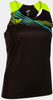 Women's Joma Elite X Tank Top Black-Fluor Yellow, S