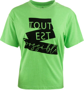 Women's T-shirt The People Rep. Minerva Green Fluo, S