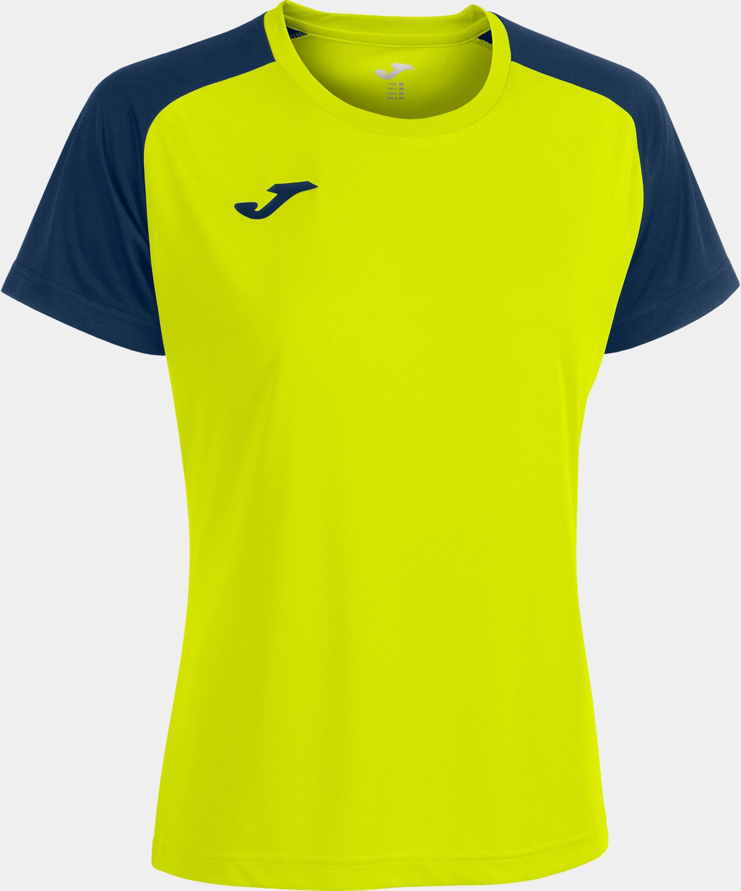 Women's T-shirt Joma Academy Iv Fluor Yellow-Navy, S