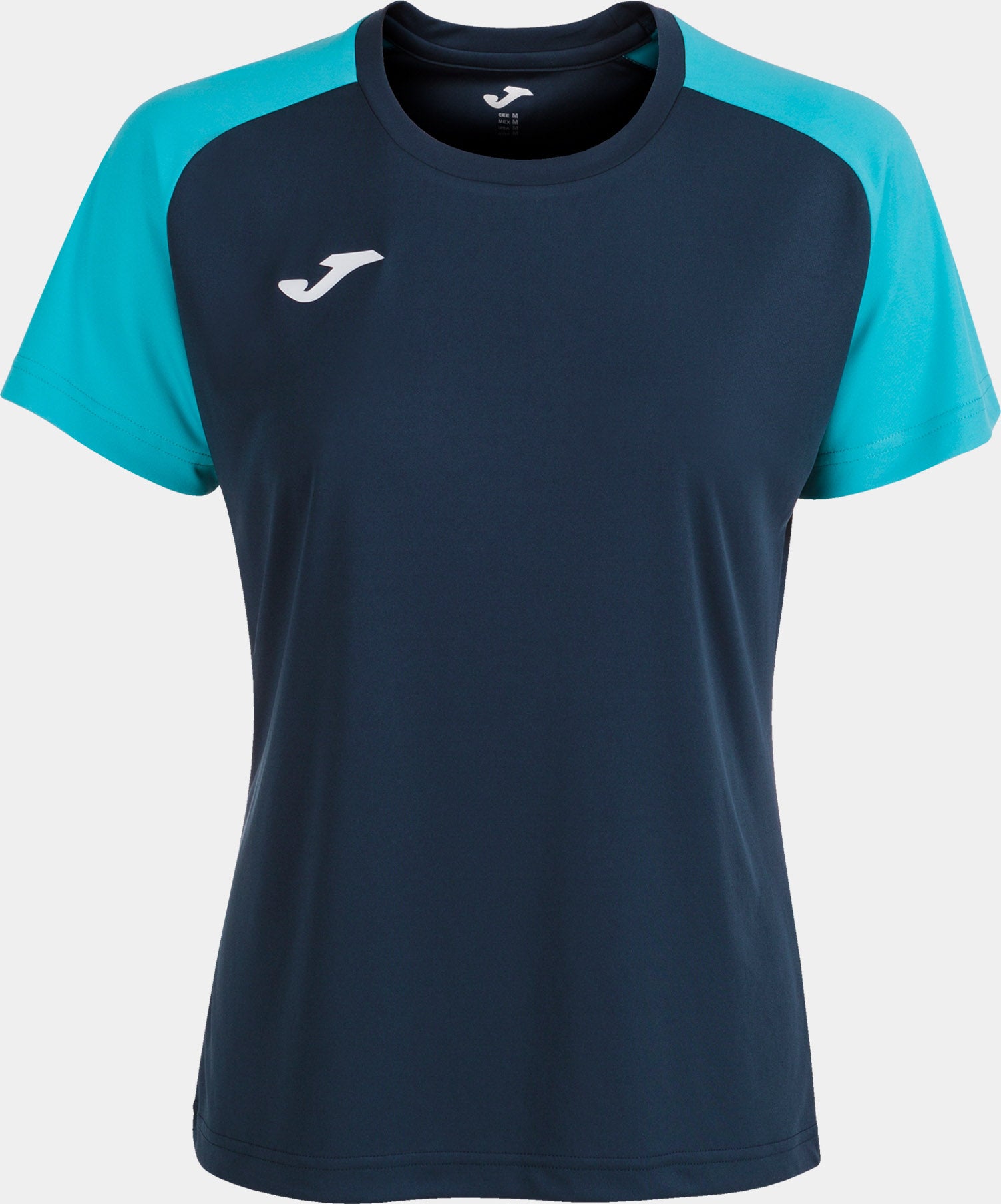 Camiseta mujer joma academy iv marino-fluor azul turquesa s