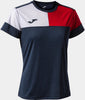 Women's T-shirt Joma Camiseta Manga Navy-Red 2Xl