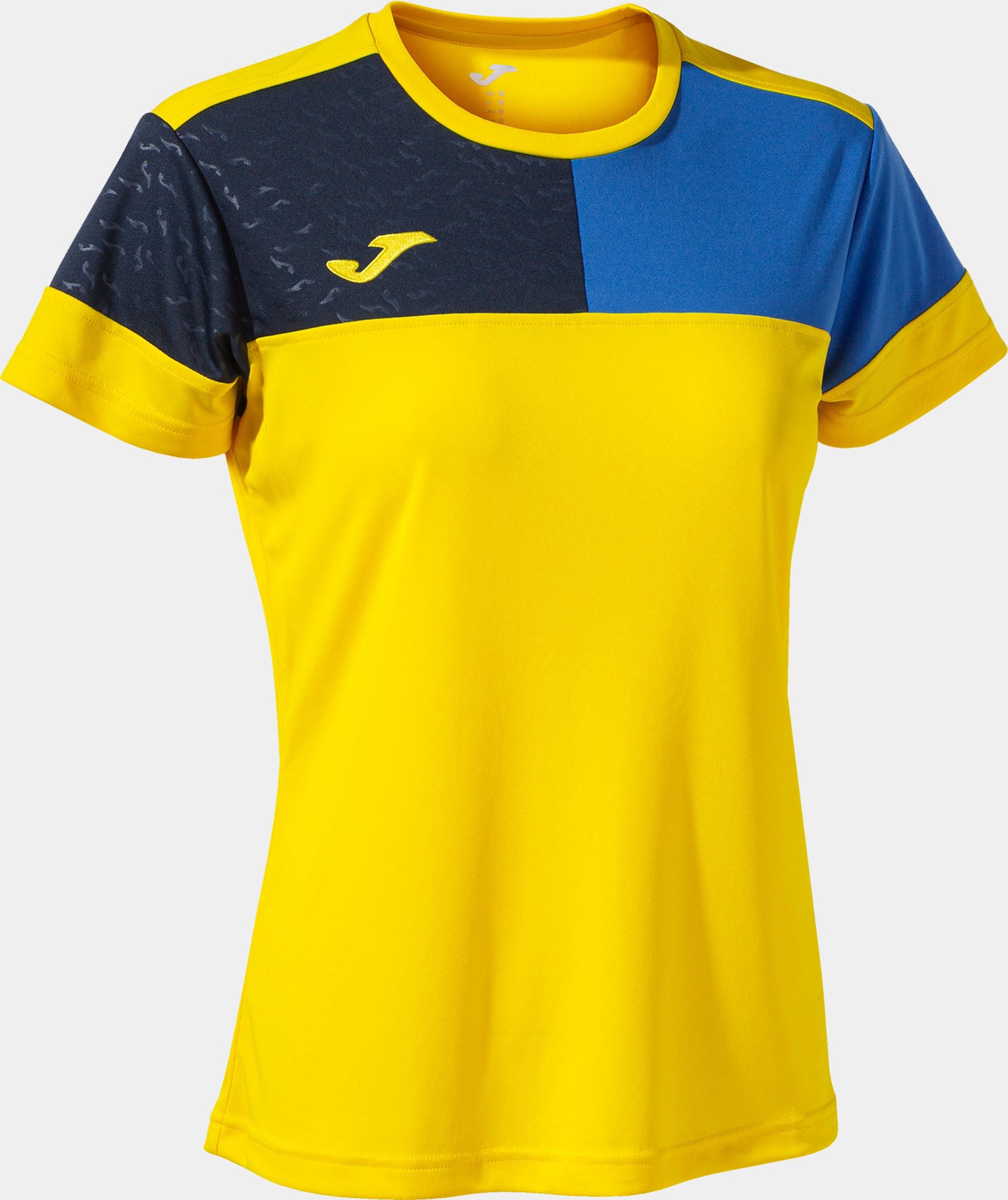 Women's T-Shirt Joma Camiseta Manga Yellow-Royal, Xs