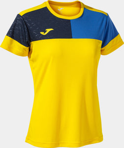 Women's T-shirt Joma Camiseta Manga Yellow-Royal M