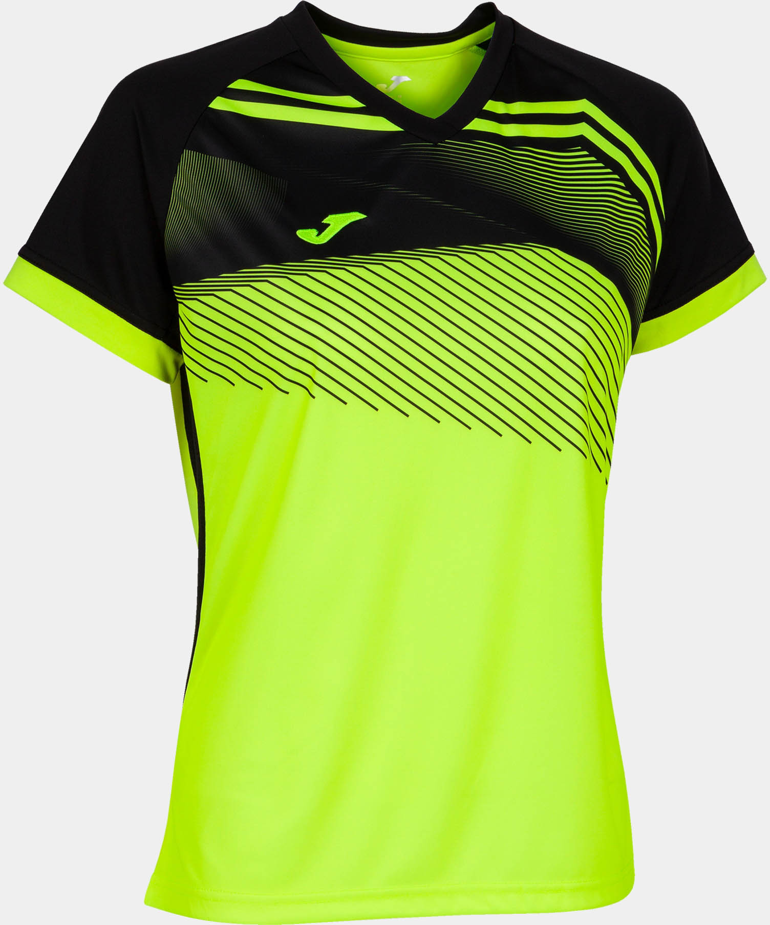 Women's T-shirt Joma Supernova Ii Fluor Yellow-Black yellow 2XS