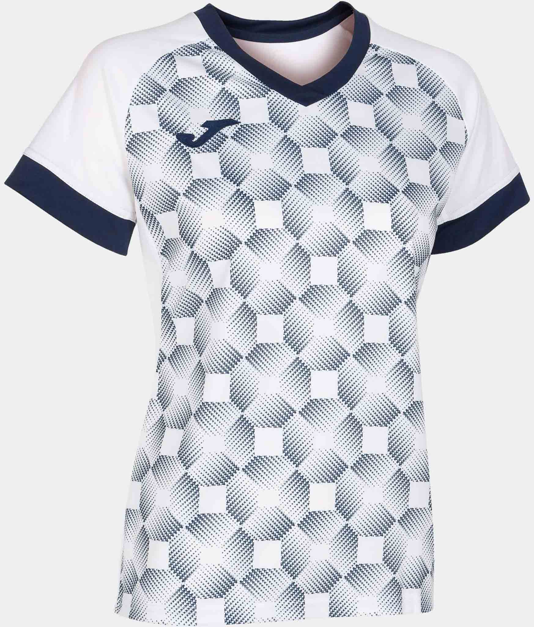 Women's T-shirt Joma Supernova Iii T-Shirt White-Navy white 2XS