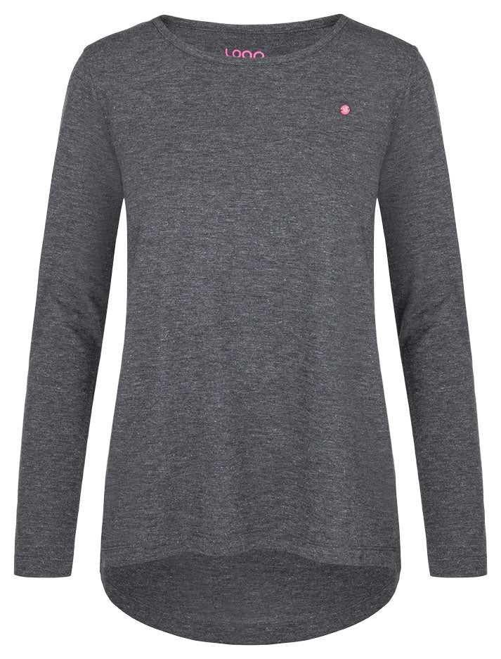 Zwart Dames T-shirt Loap Bavaxa - Ademend Katoen, Maat L