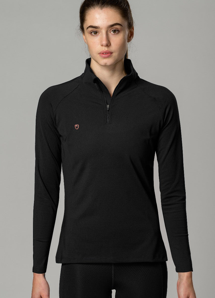 Dames Thermoshirt Eco Midlayer Zwart 2XS - Duurzaam & Warm