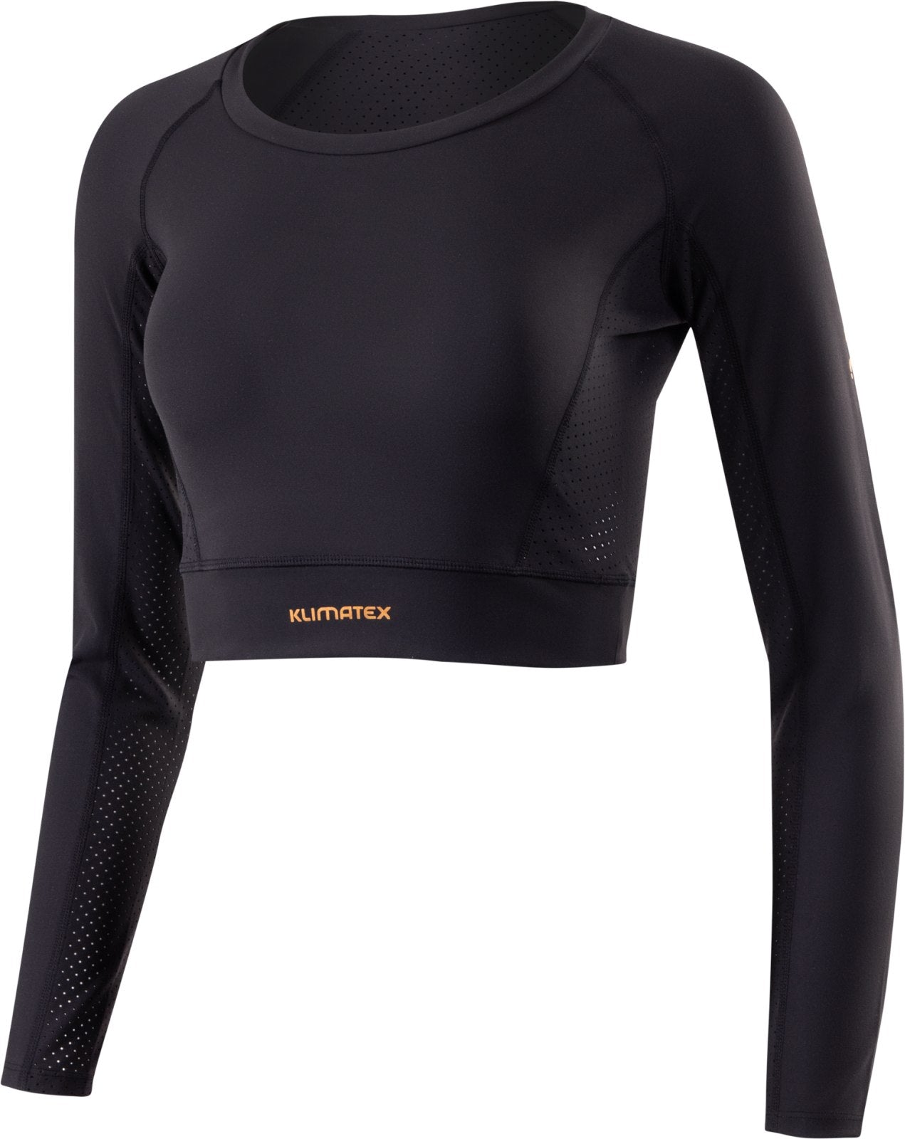 Dames Crop Top Klimatex Mera Zwart L - Ademend & Sportief