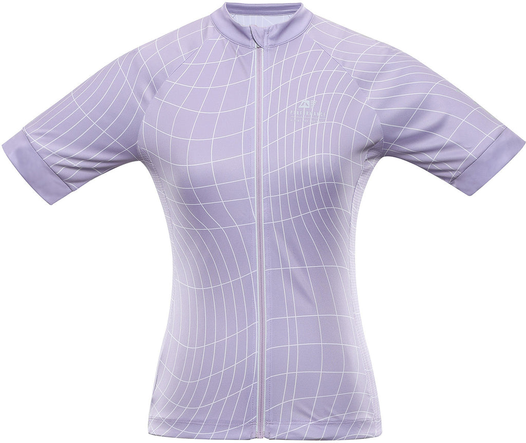 Women's Cycling Jersey Alpine Pro Sagena Pastel Lilac, Xs