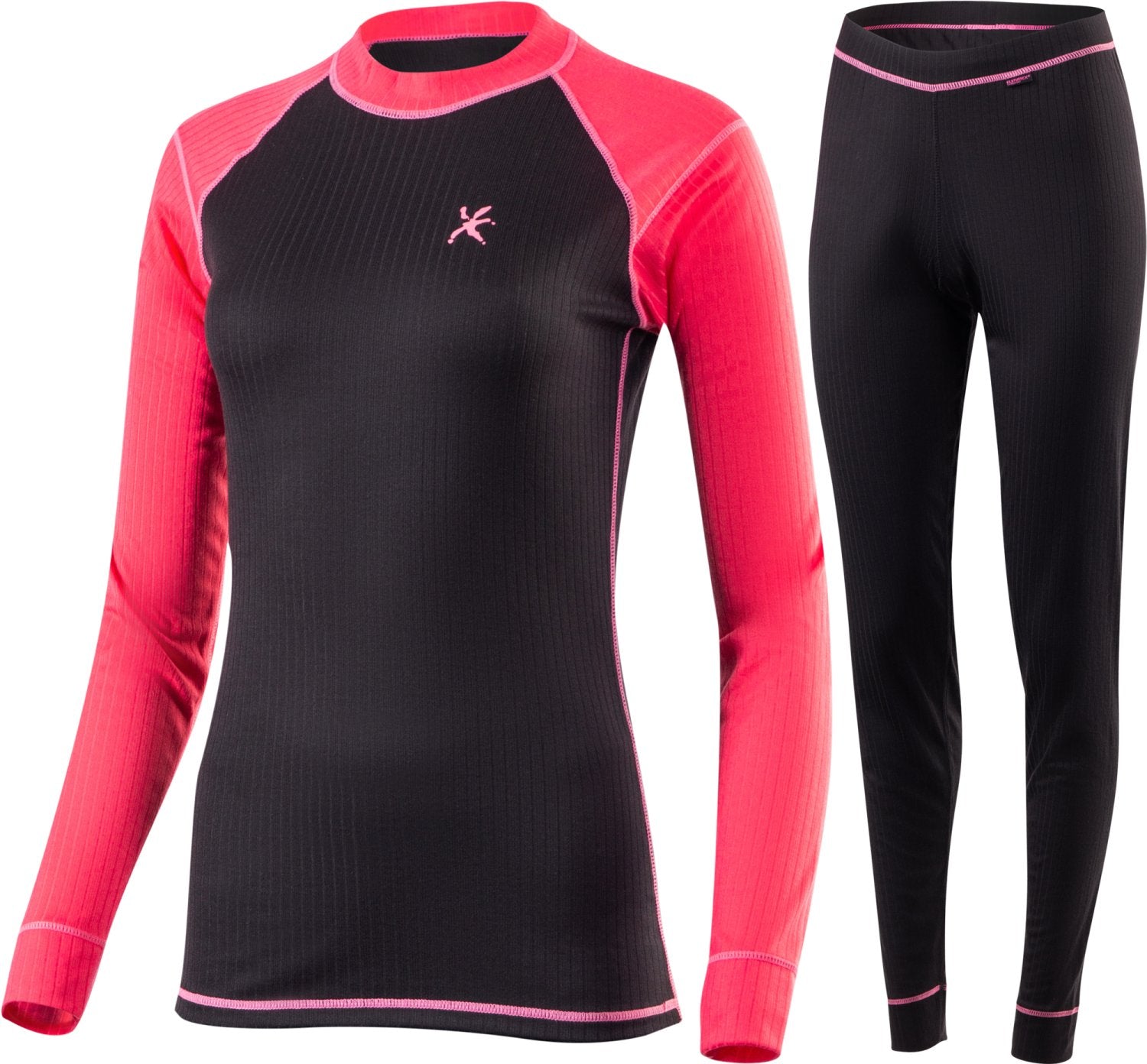 Dames Thermoset Klimatex Darla Zwart-Roze XL