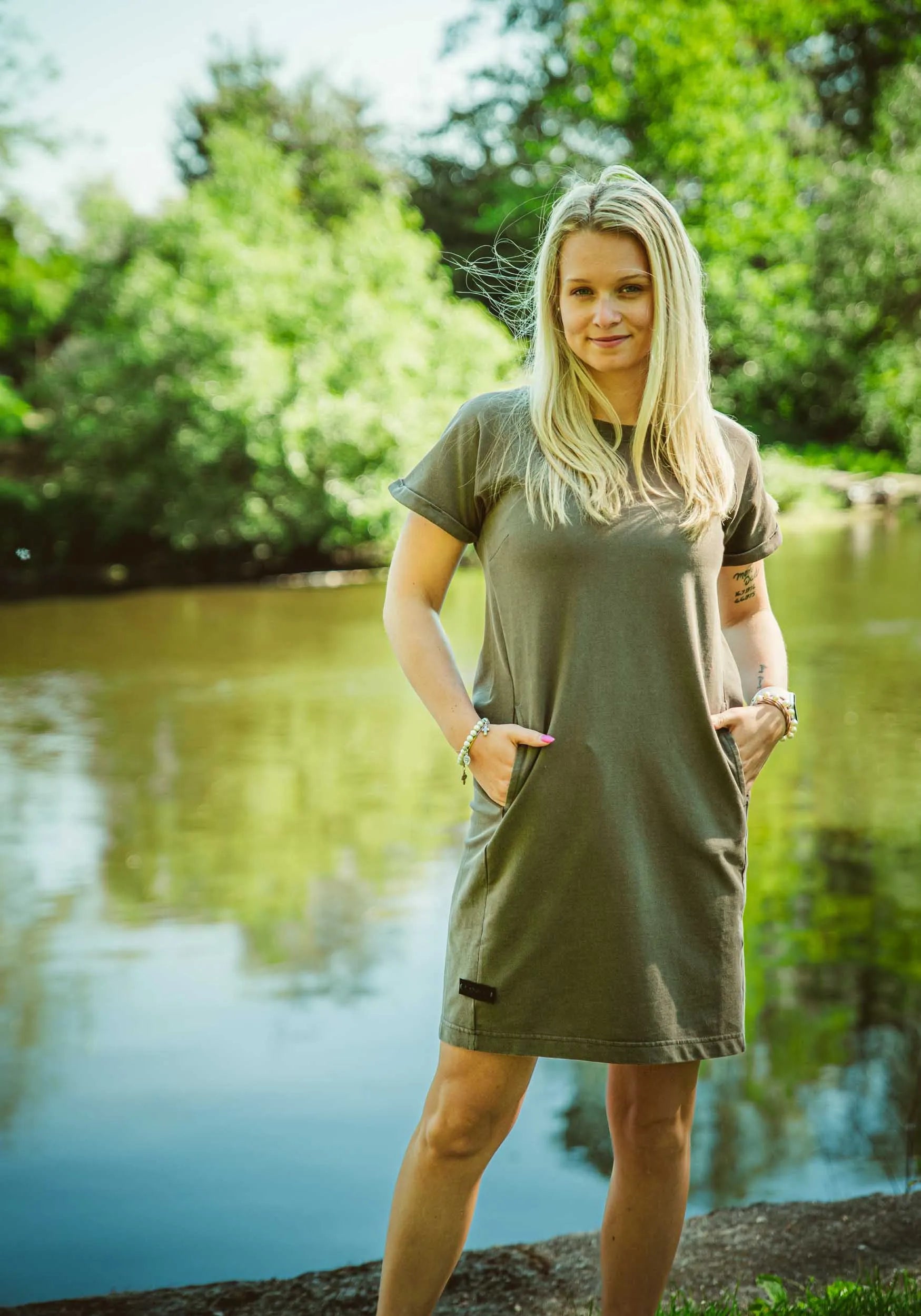 Dámske šaty loap denda Gry, s