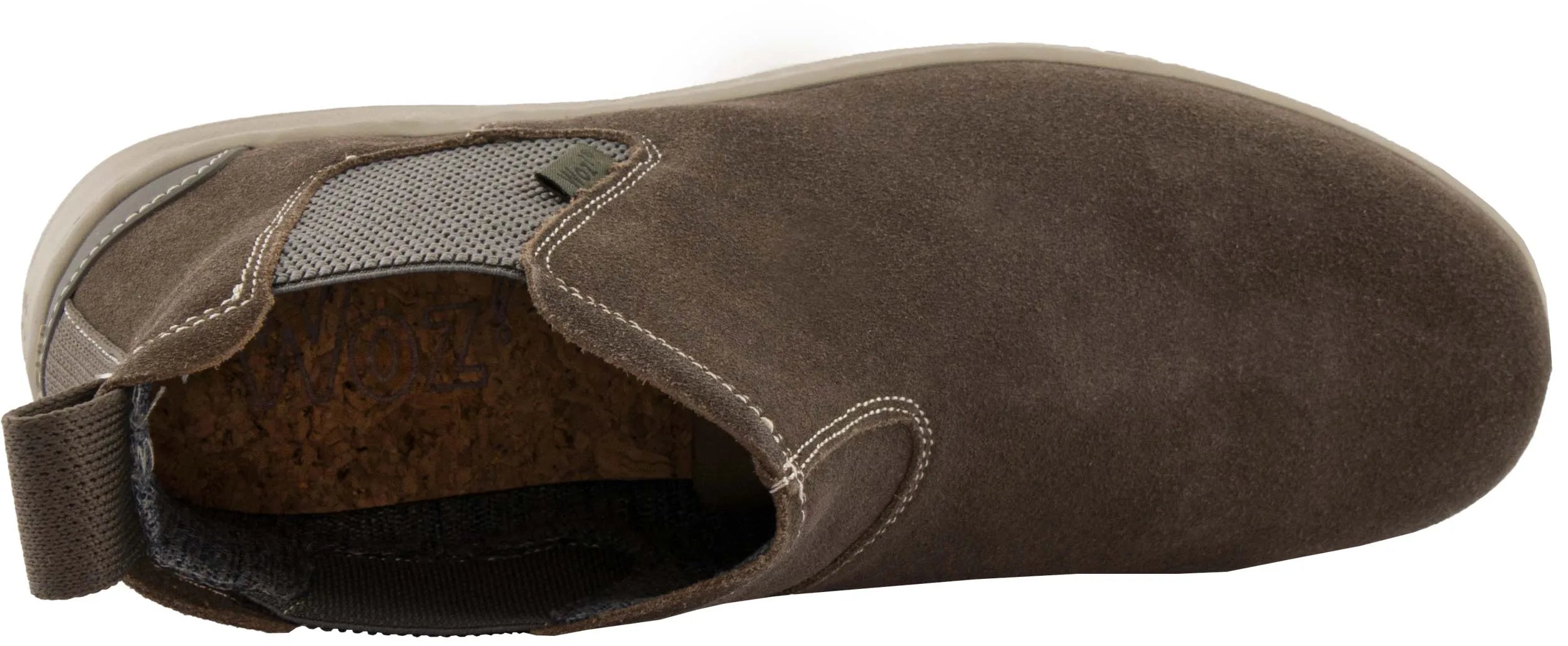 Chaussures masculines Woz David 111 Taupe - Taille de confort en daim 45