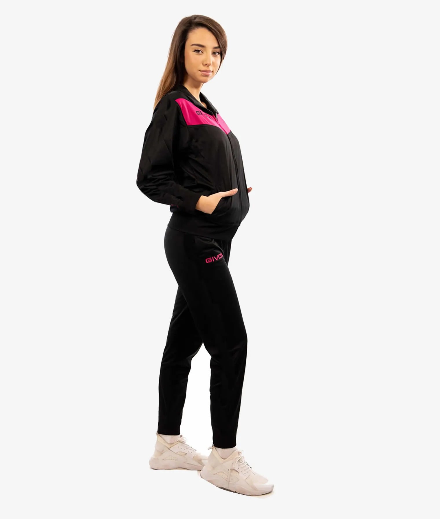 Sports Set Givova Visa Black-Fuxia XL