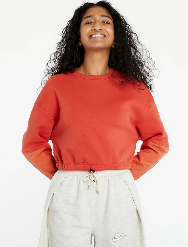 Mikina pro dámské užitkové fleece posádky dámské nike