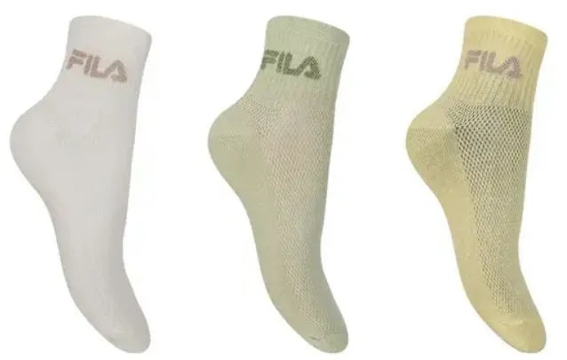 Fila 3-pack w quarter ice cream socks 39-42