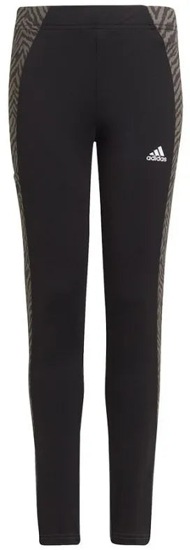 Adidas barn leggings svart/grå - storlek 152