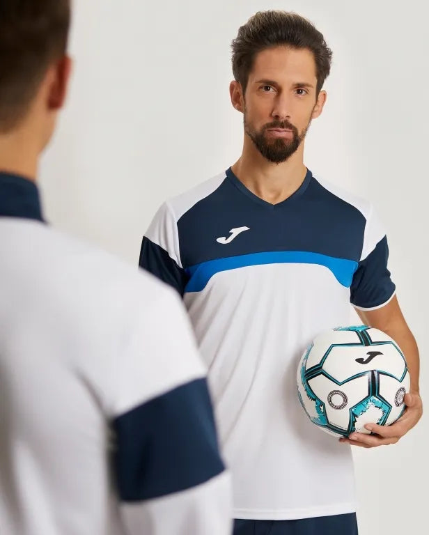 Sportset Joma Danubio III Wit-MarineBlauw L