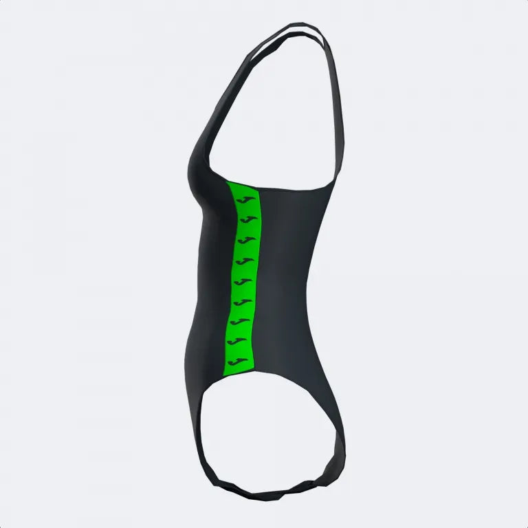 Damesbadmode Joma Splash Badpak Zwart-Fluorgroen Zwart S.