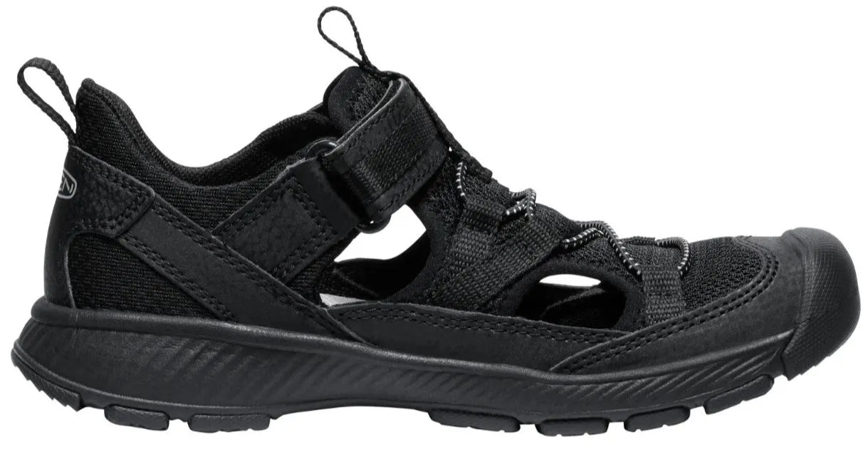Keen jr motozoa sandal black/alloy black 27-28